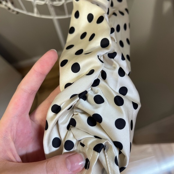 Keepsake The Label NWT Monroe Long Sleeve Black And Crème Polka Dot Top Sz M - Picture 11 of 11